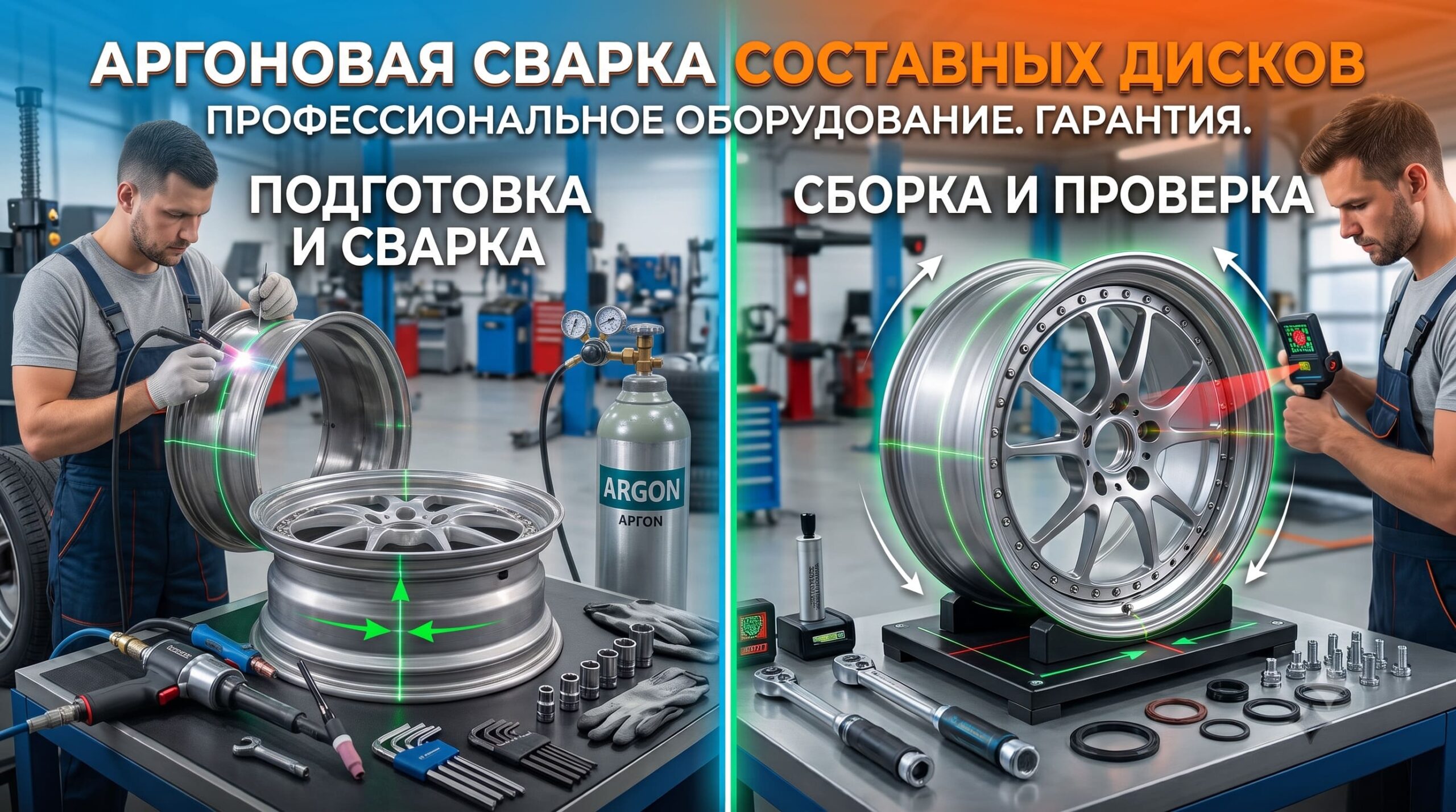 Аргоновая сварка дисков