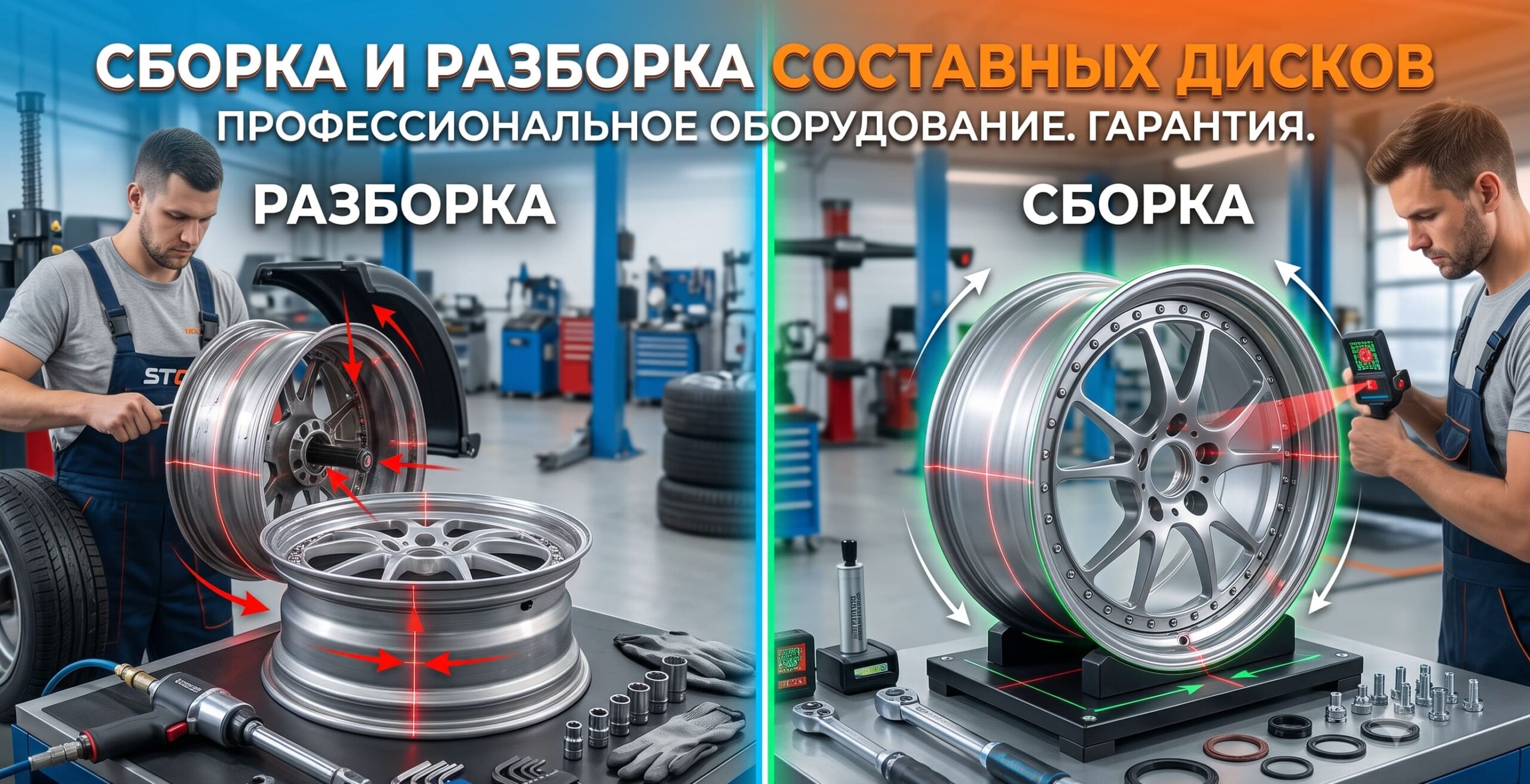 Сборка и разборка составных дисков