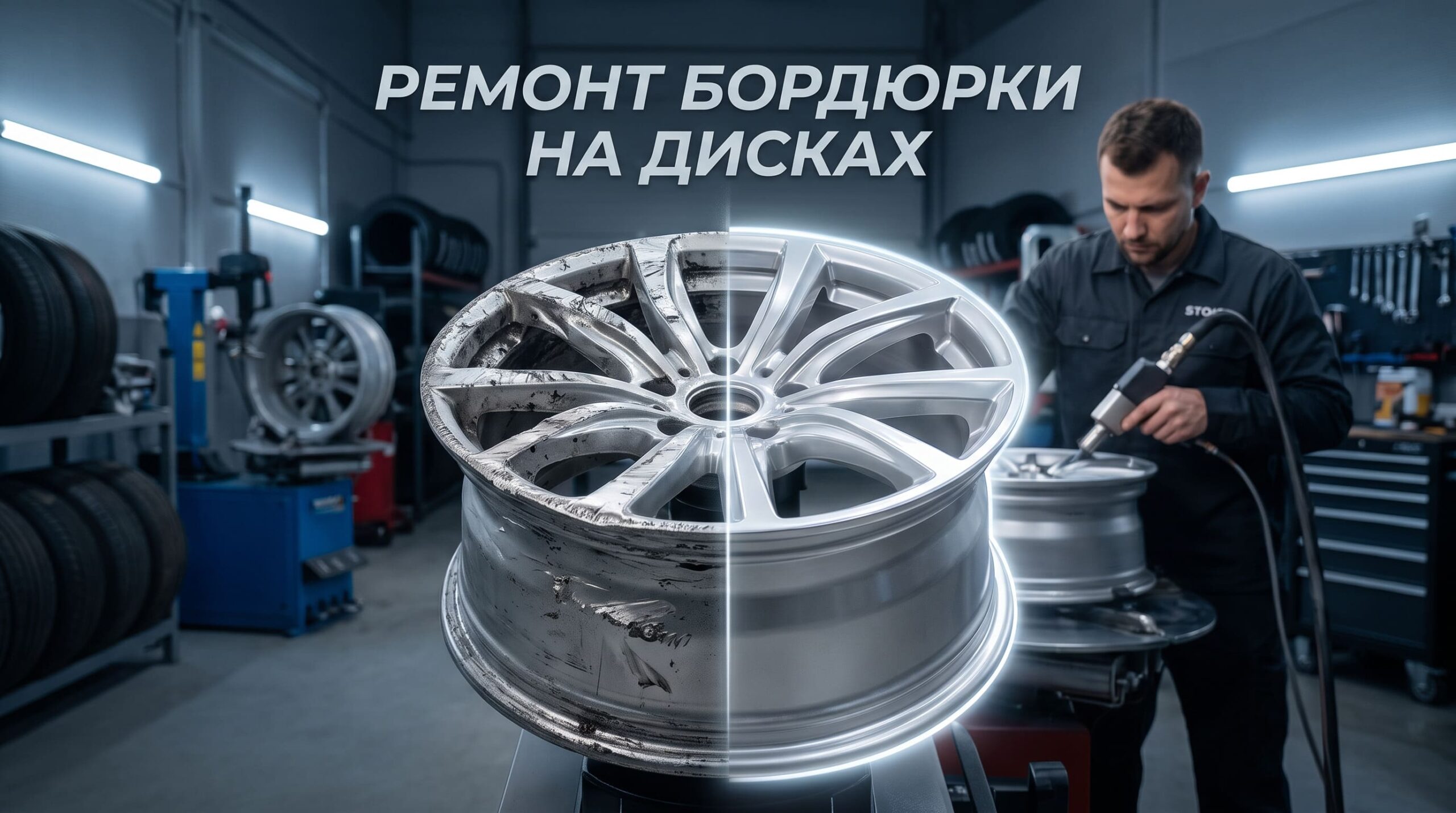 Ремонт бордюрки на дисках