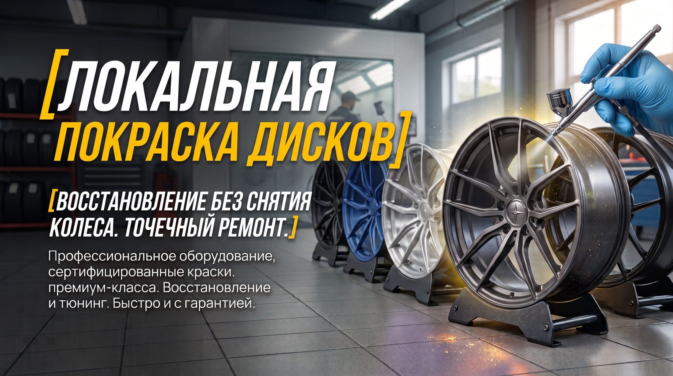 Локальная покраска дисков