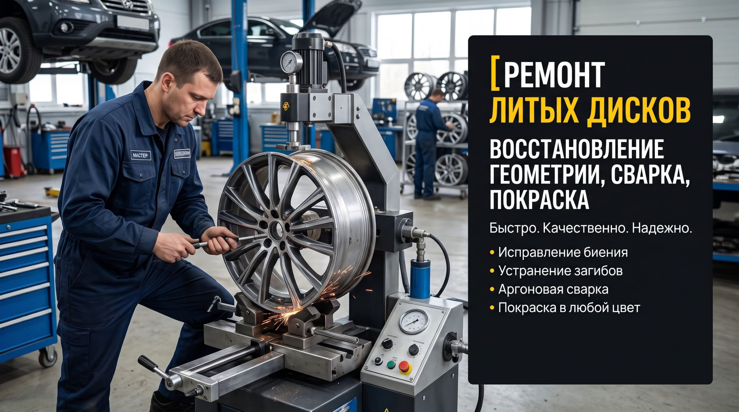 Ремонт литых дисков