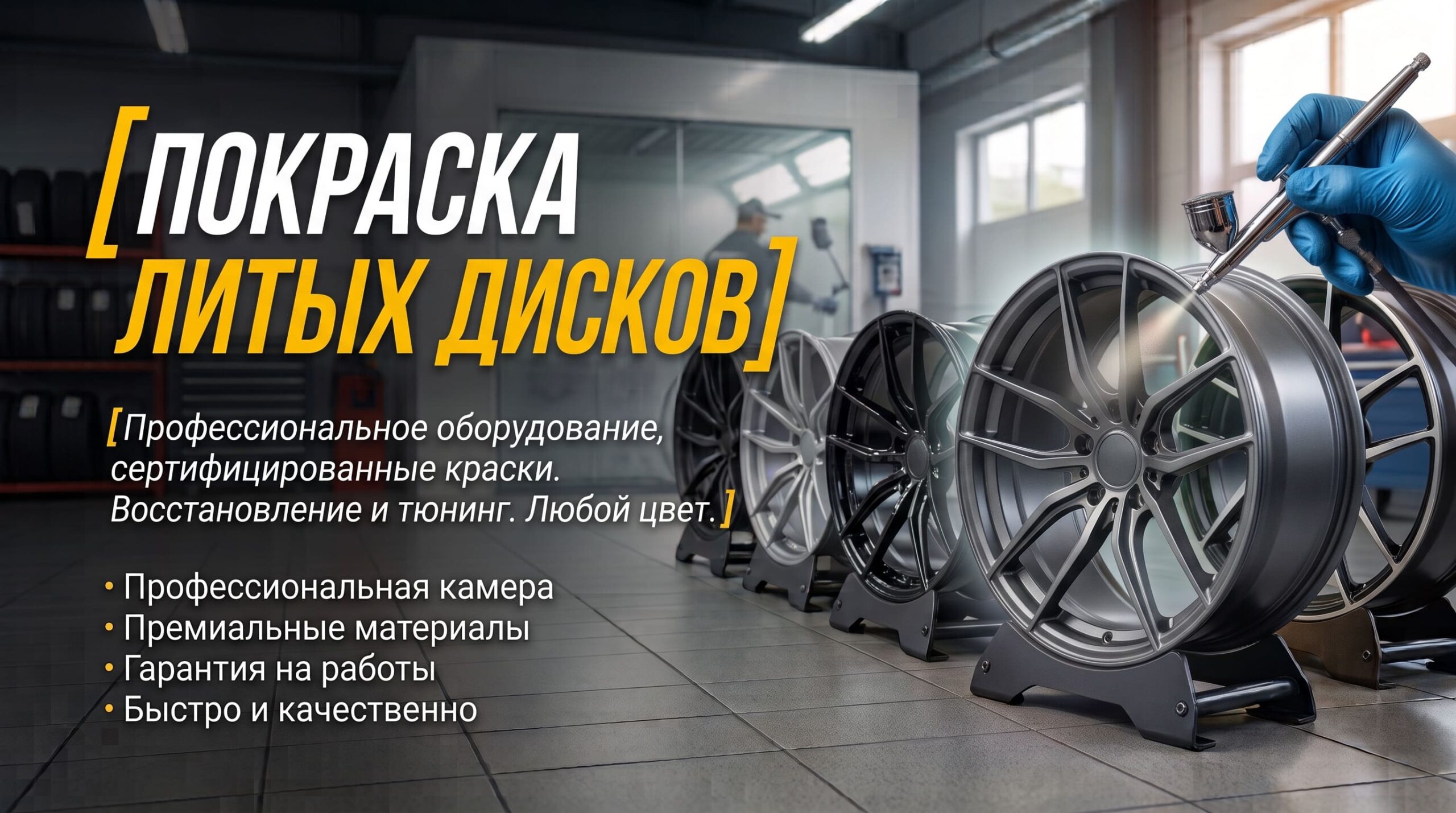 Покраска литых дисков